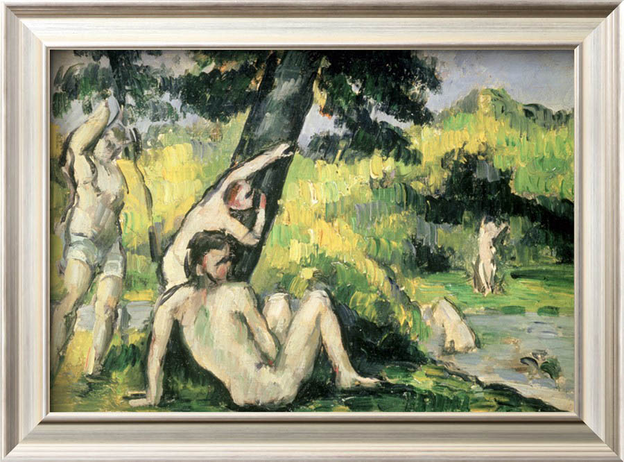 The Bathing Place - Paul Cezanne Painting